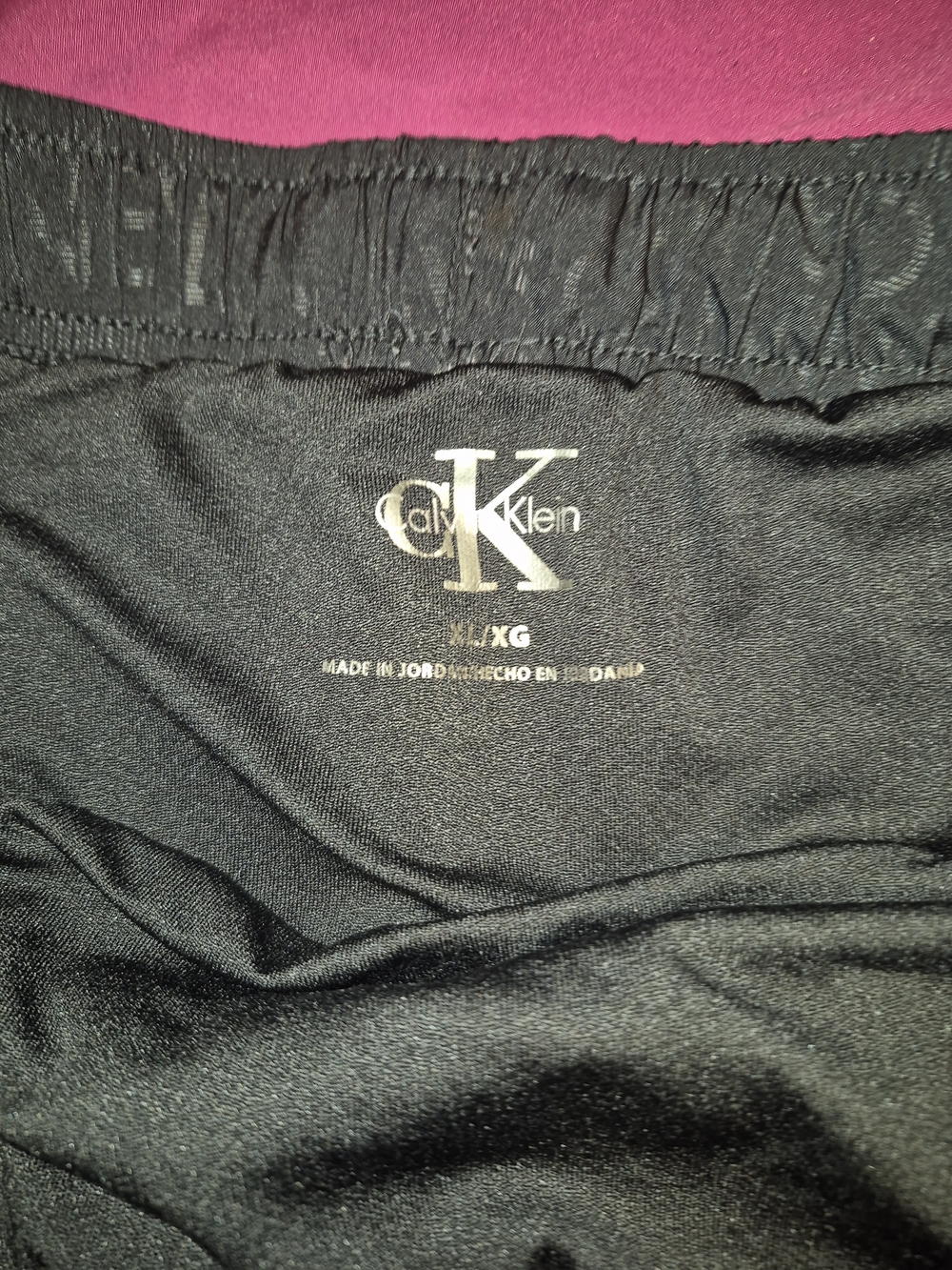 Calvin Klein Black Shorts with Logo Waistband